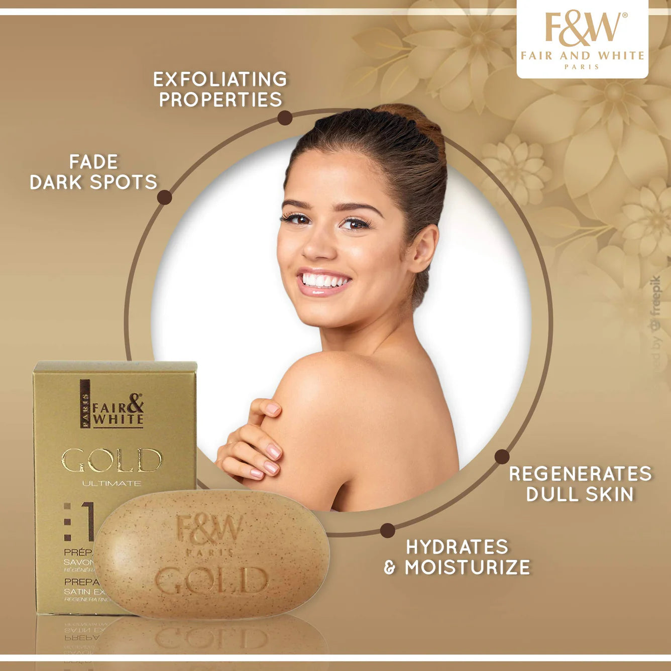 Fair & White Gold Argan Exfoliating Soap