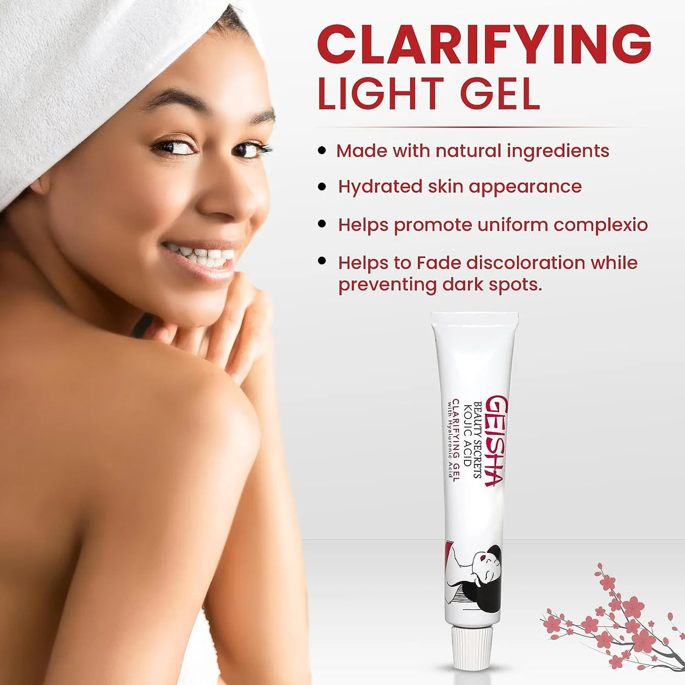 Geisha Clarifying Gel with Kojic Acid & Hyaluronic Acid 30g