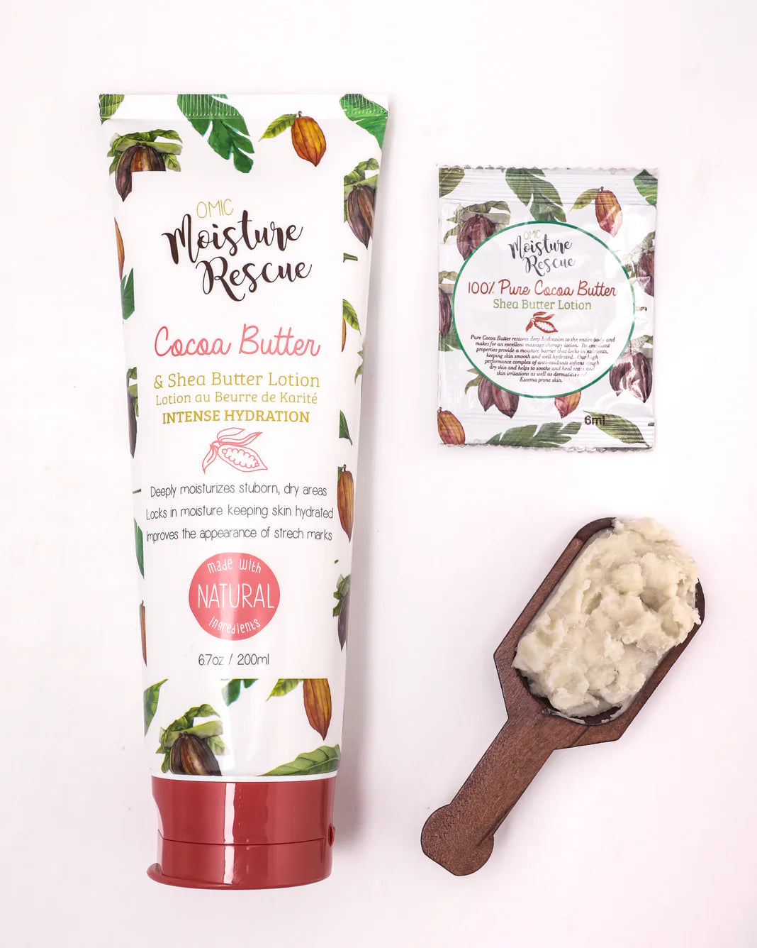 Moisture Rescue Shea Butter Lotion Tube with Cocoa Butter