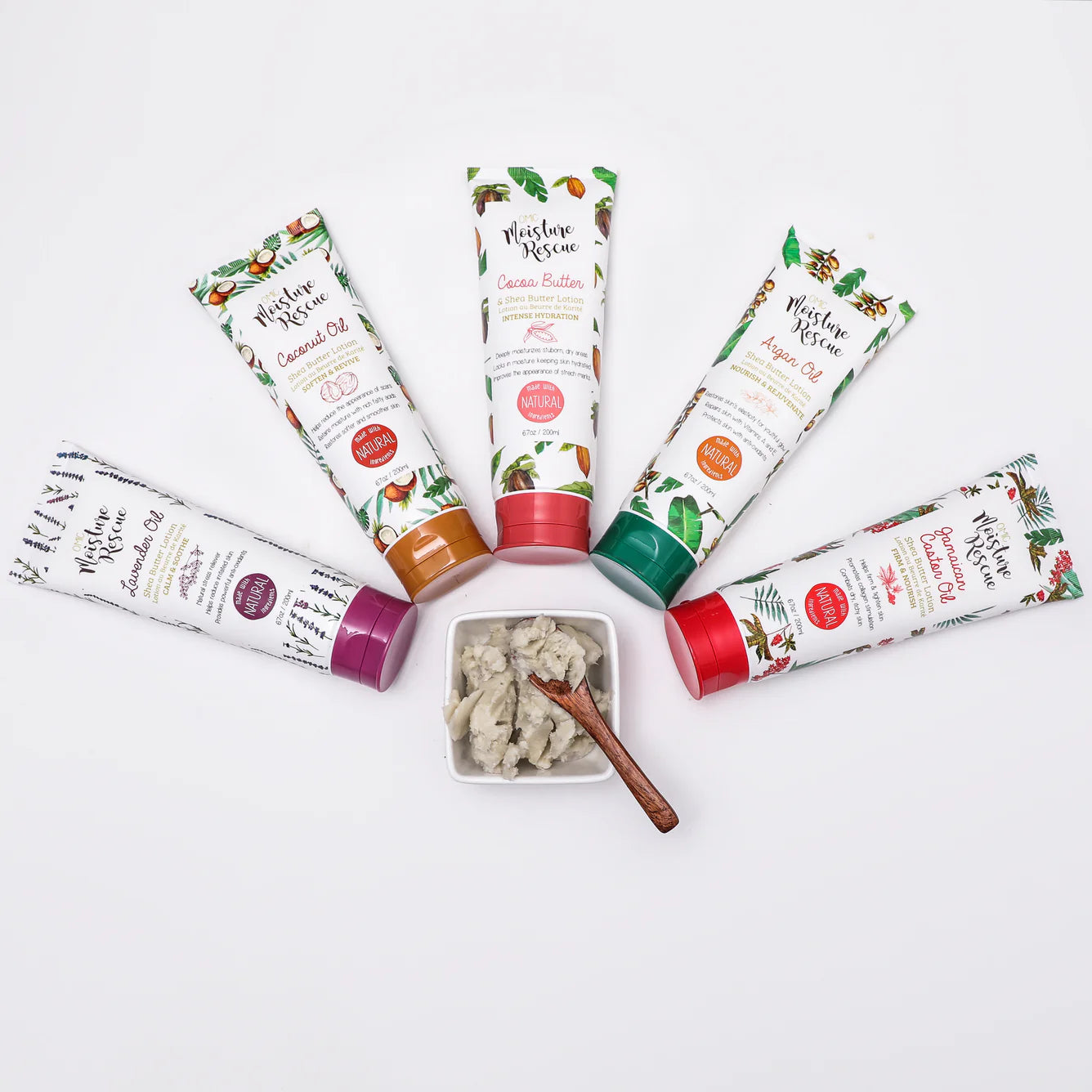 Moisture Rescue Shea Butter Lotion Tube with Cocoa Butter