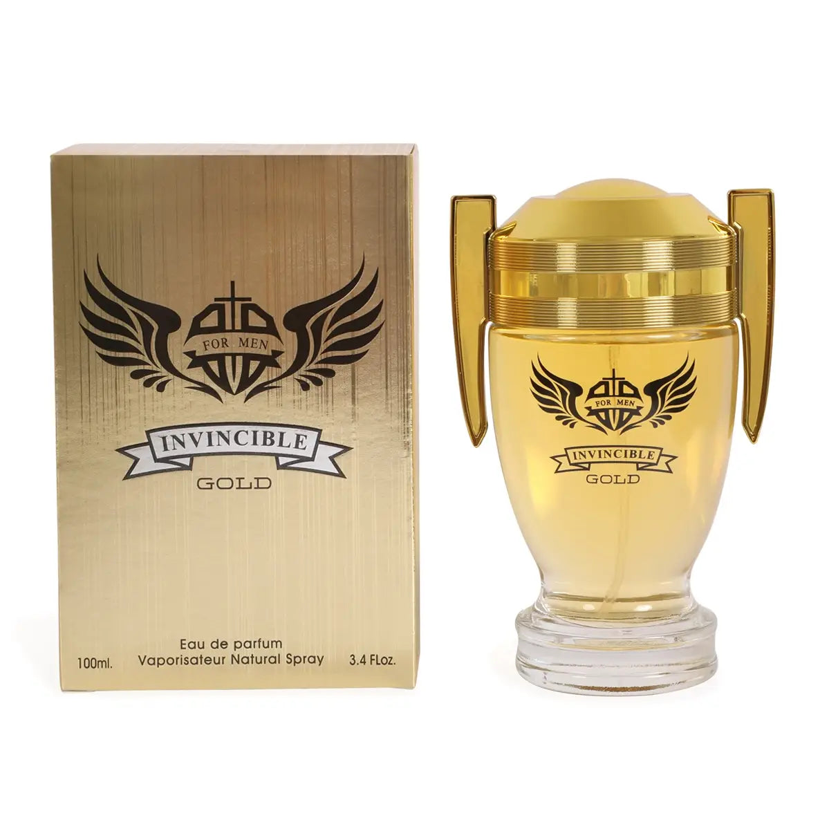 Invincible Gold Natural Spray Cologne For Men