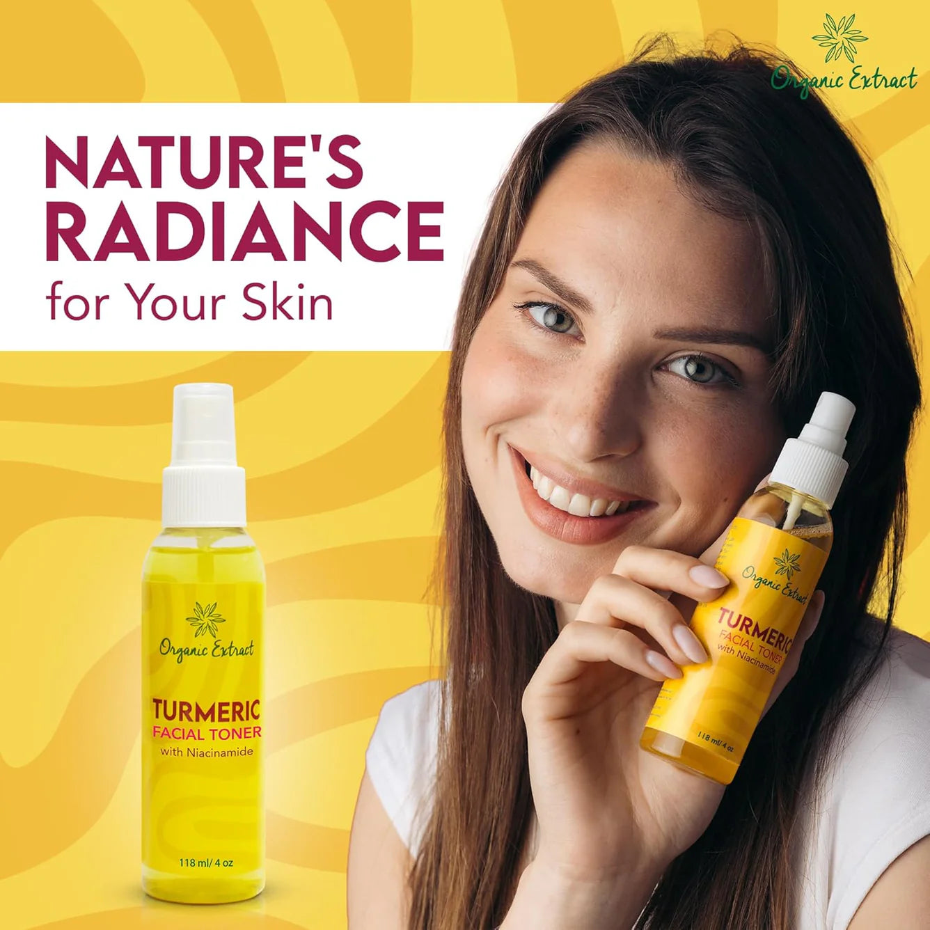 Organic Extract Turmeric Facial Toner 4 oz/118 ml