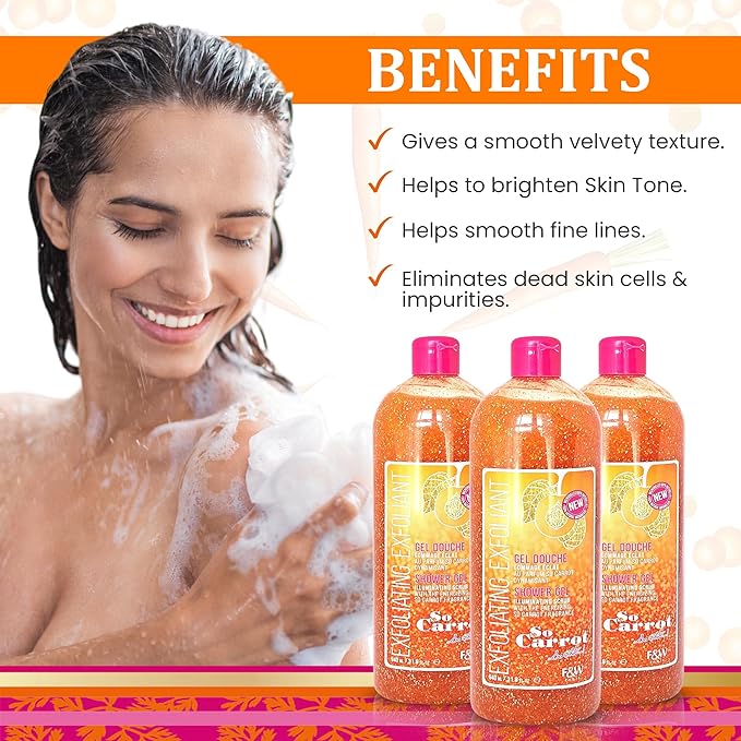 Fair & White So Carrot Exfoliating Shower Gel 940ml