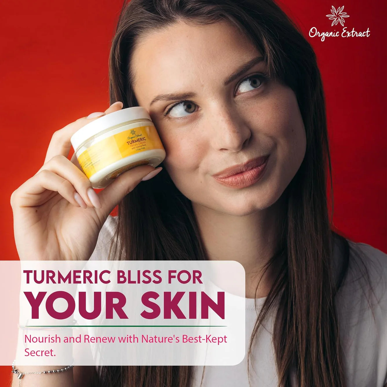 Organic Extract Turmeric Facial Cream 4 oz/118 ml