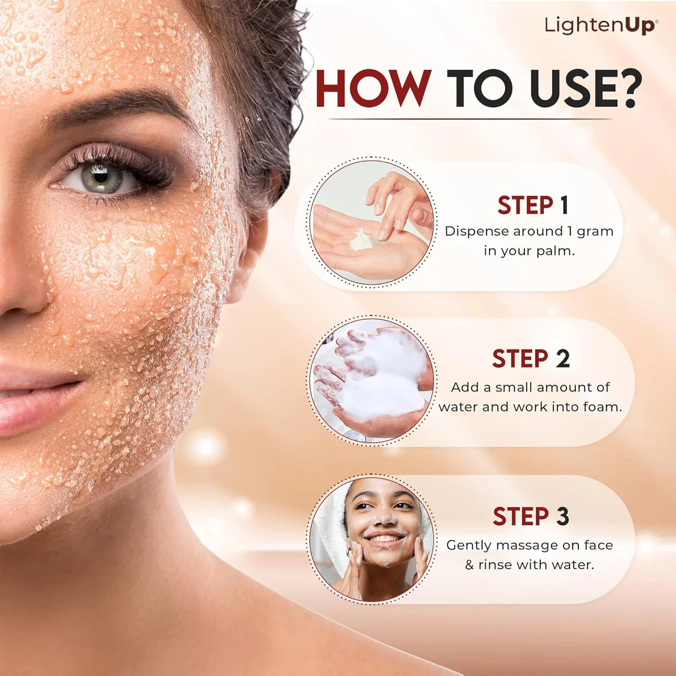 LightenUp Plus Powdered Exfoliating Cleanser 75g