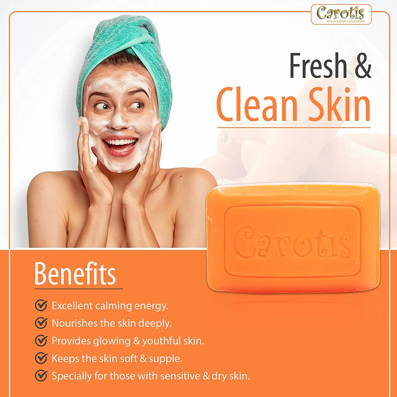 Carotis Beauty Soap 200g / 7 Oz