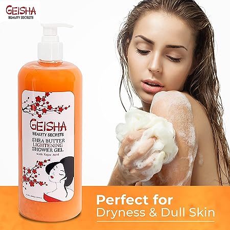 Geisha Beauty Secret Shower Gel Lightening and Moisturizing 33 Fl oz