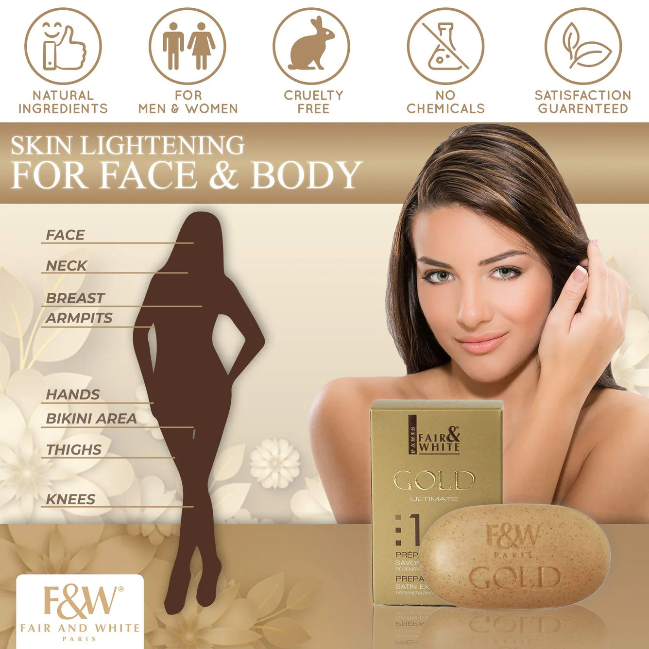 Fair & White Gold Argan Exfoliating Soap