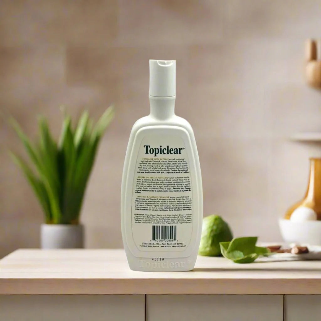 TOPICLEAR Shea Butter Lotion with Vit E & Aloe Vera 14 oz – RICH AUNTIE ...