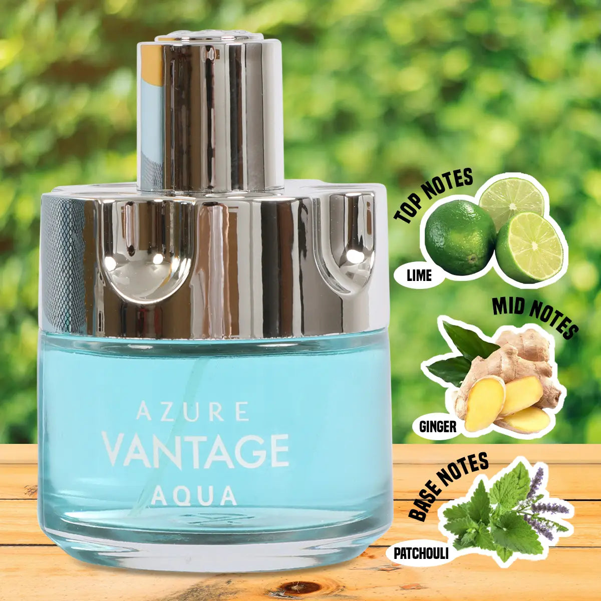 Azure Vantage Aqua Spray Cologne Eau De Parfum For Men