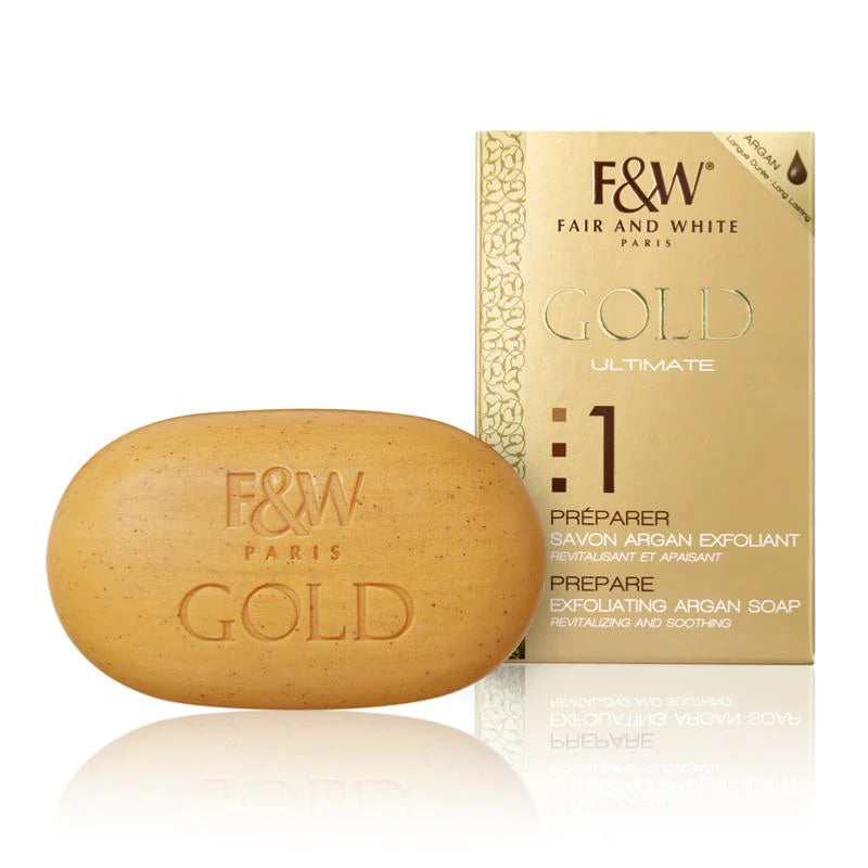 Fair & White Gold Argan Exfoliating Soap
