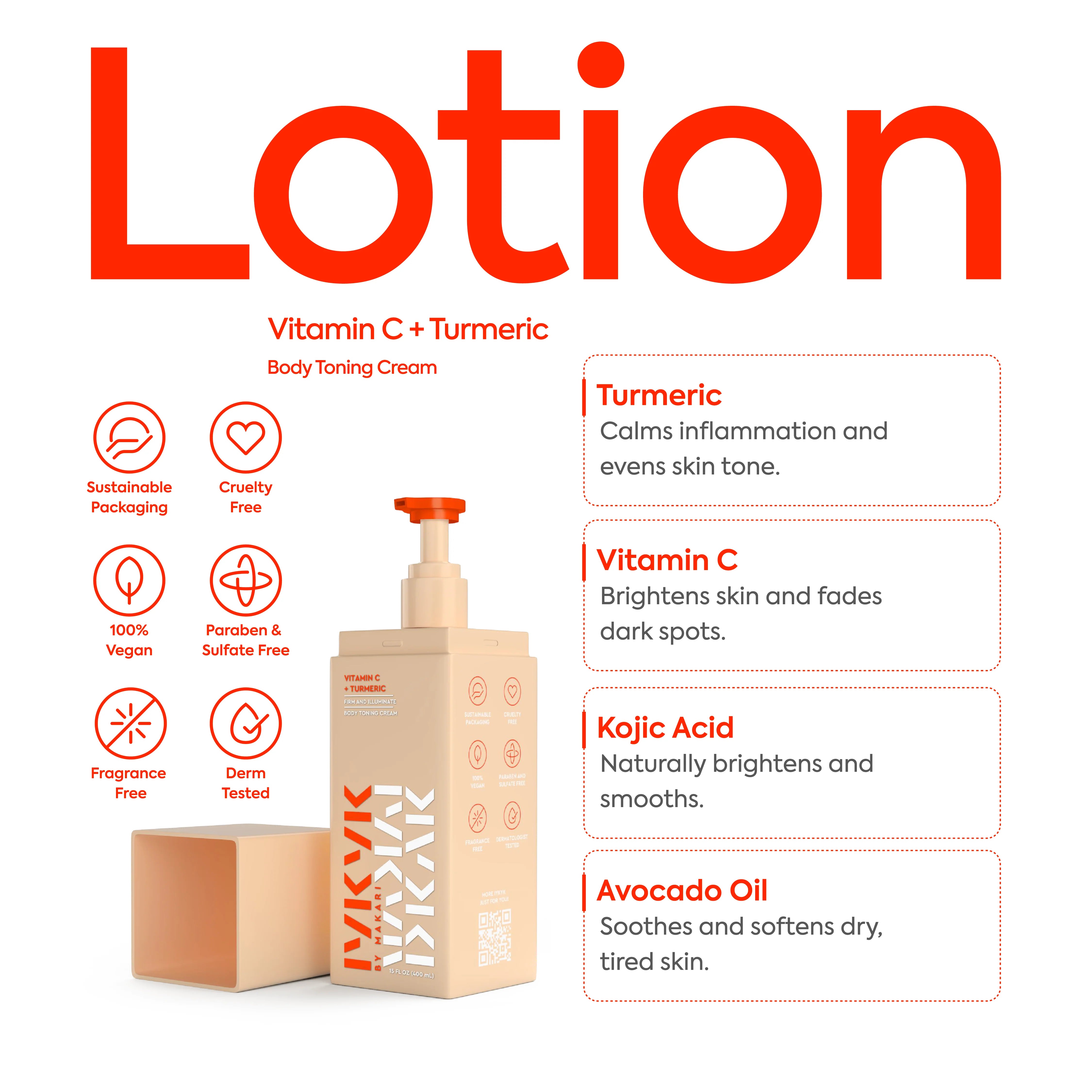 Vitamin C + Turmeric Body Toning Cream - IYKYK