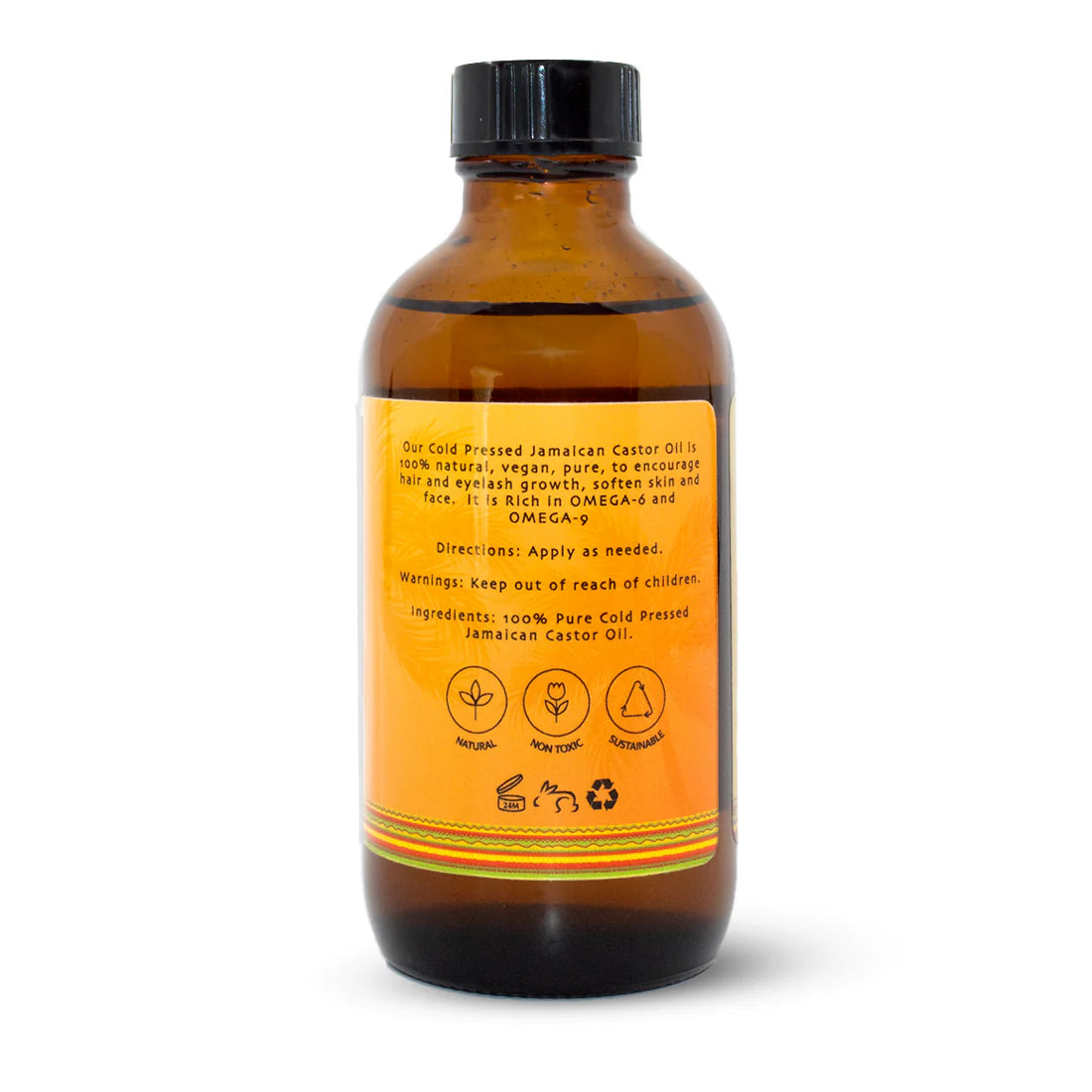 Jamaican Amber Jamaican Castor Hair / Body Oil 4 oz/118 ml