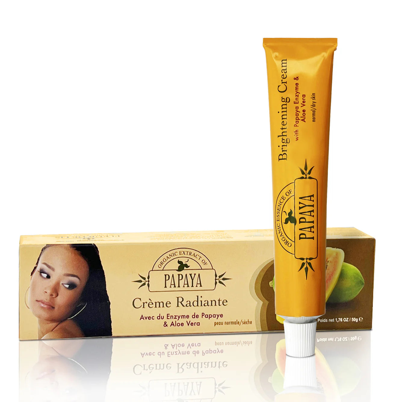 Organic Extract of Papaya Brightening Cream Tube - 50g / 1.76 Oz