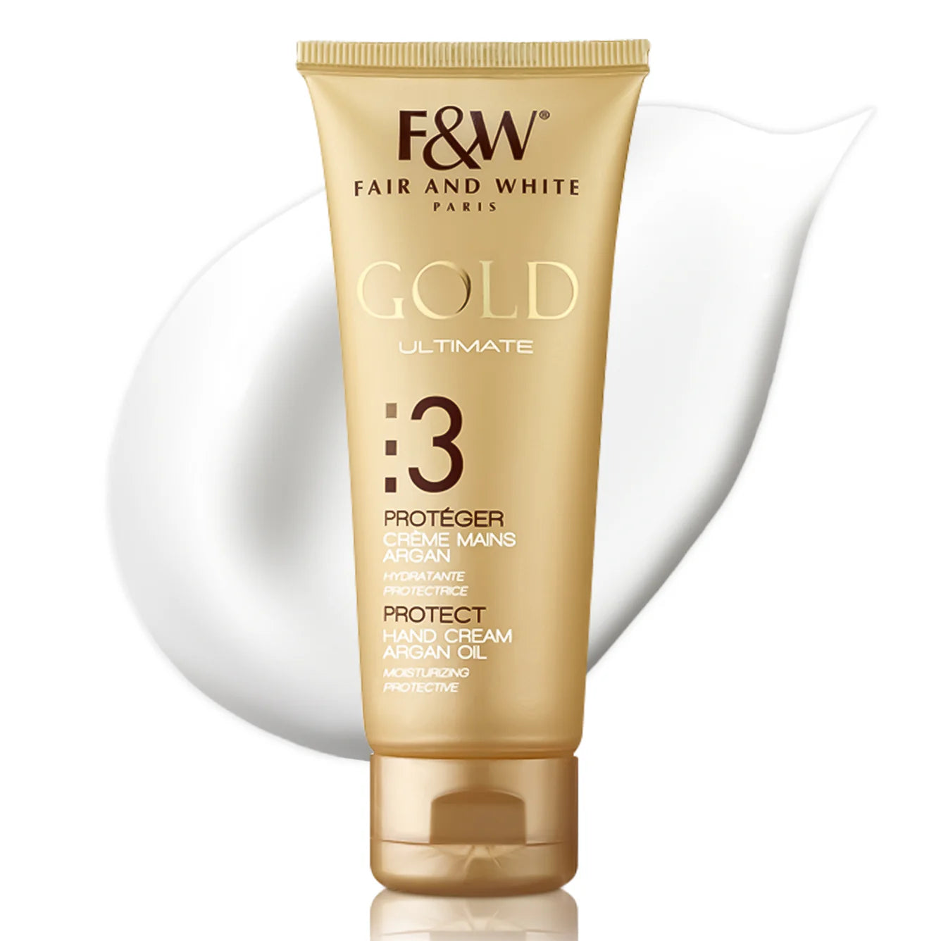 Fair & White Gold Hand Cream with Argan Oil Step #3 - Clarifies skin - 75ml / 2.54 oz