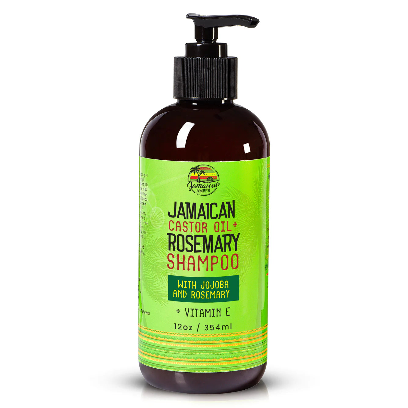 Jamaican Amber Jamaican Castor Oil & Rosemary Hair Shampoo 12 oz/354 ml