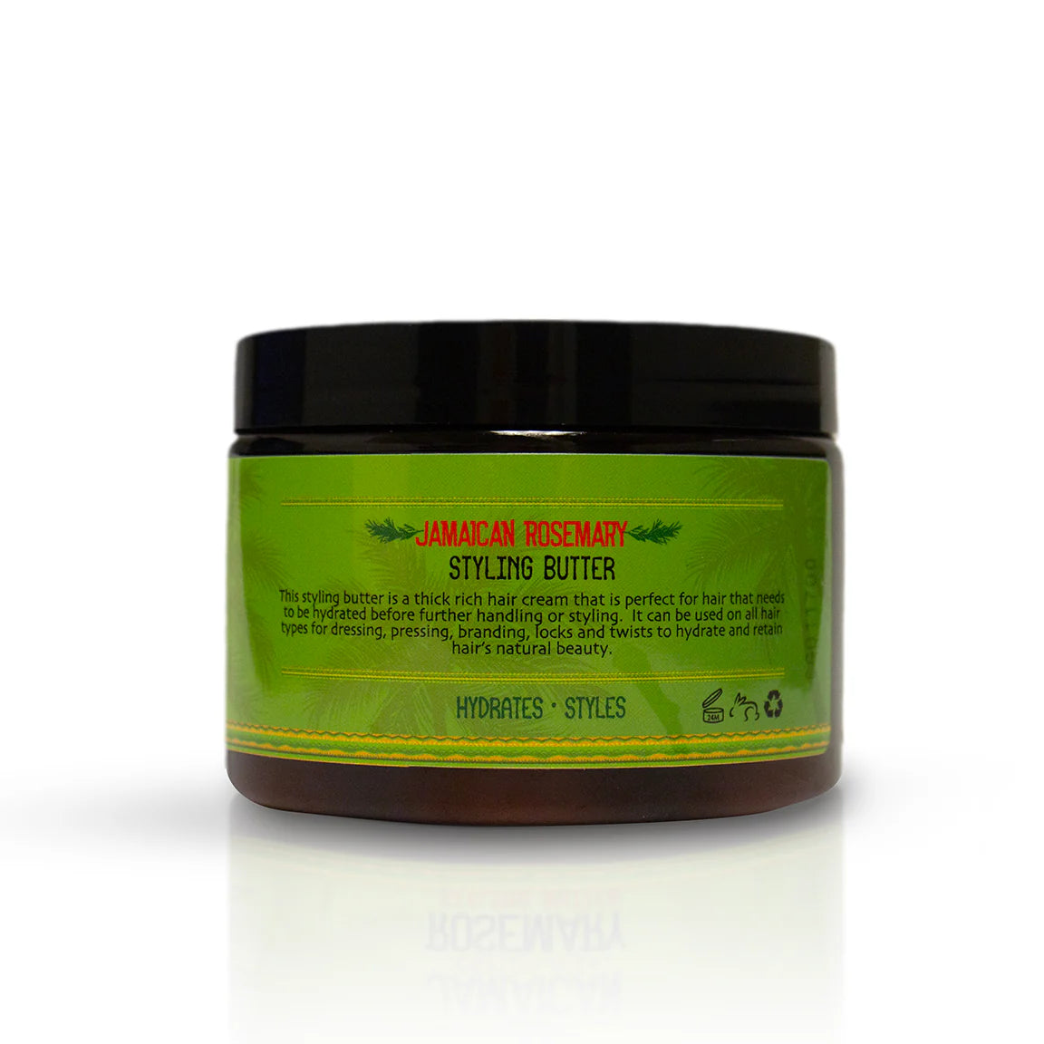 Jamaican Amber Jamaican Castor Oil & Rosemary Hair Styling Butter 12 oz/354 ml