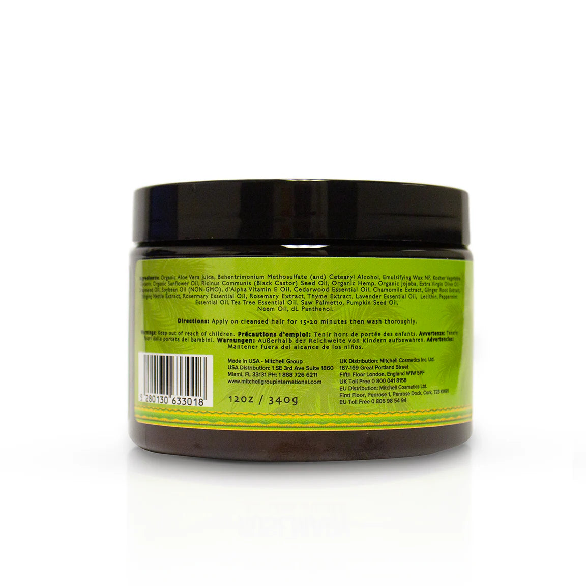 Jamaican Amber Jamaican Castor Oil & Rosemary Hair Mask 12 oz/354 ml