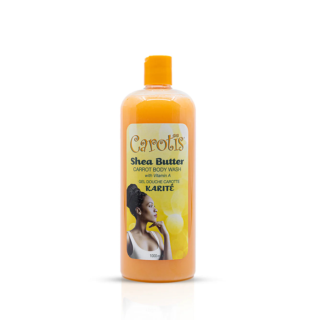 Carotis Shea Butter Carrot Body Wash with Vitamin A - 1000ml / 33.8 oz