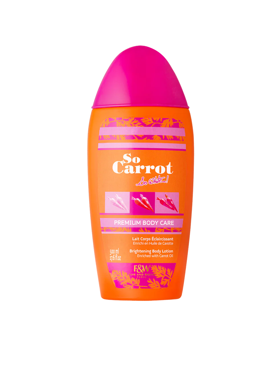 Fair & White So Carrot Brightening Body Lotion 500ml / 17.6 fl. oz
