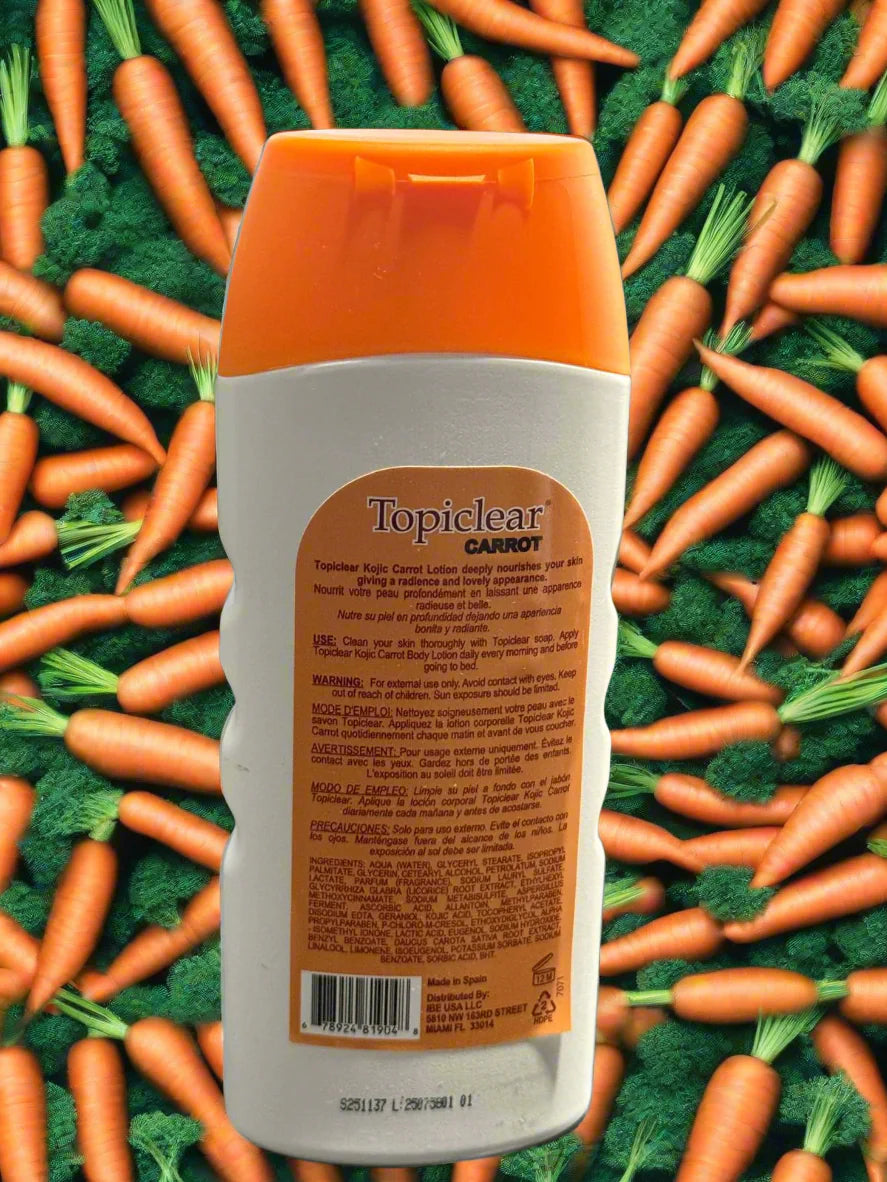 Topiclear Carrot Kojic Skin Toning Lotion 320 Ml 10.82 Fl / Oz