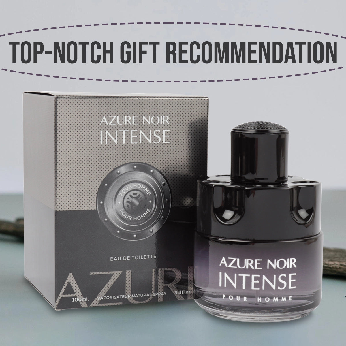 Azure Noir Intense Spray Cologne Eau De Toilette For Men