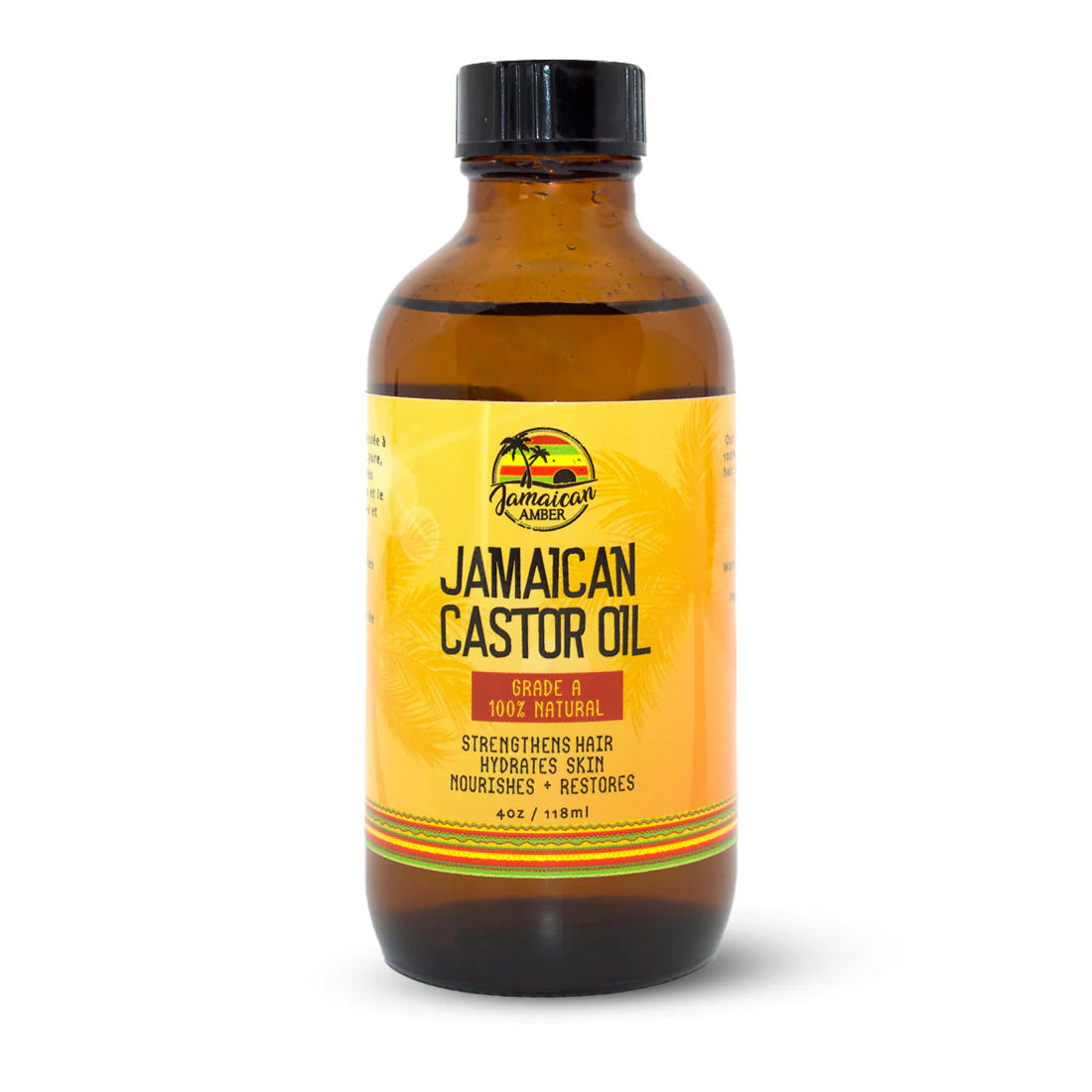Jamaican Amber Jamaican Castor Hair / Body Oil 4 oz/118 ml