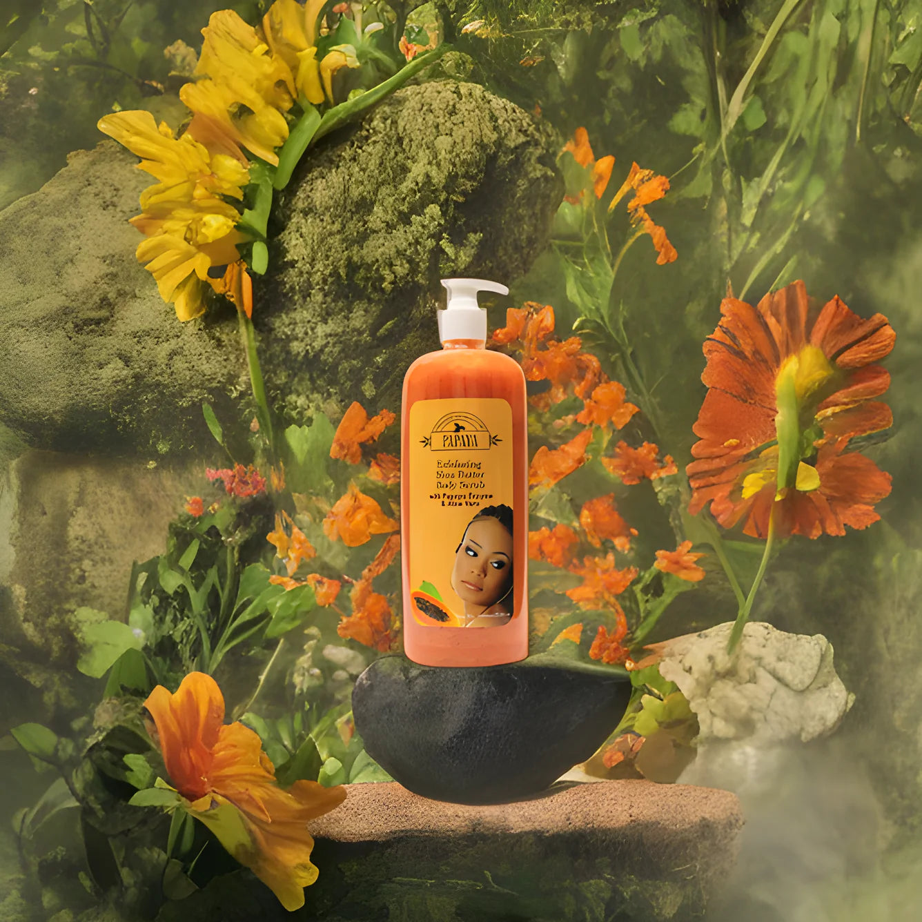 Organic Extract of Papaya Exfoliating Shea Butter Body Scrub 1000ml