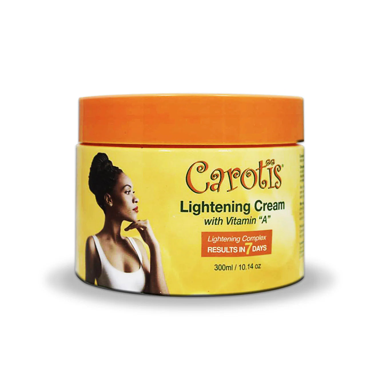 Carotis 7 Day Lightening Cream with Vitamin A (Jar) - 300ml / 10.14 fl oz